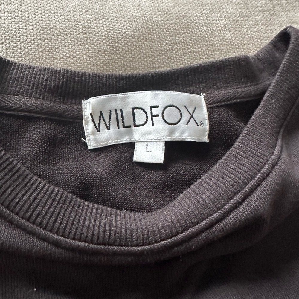 Wildfox Black Fringe Sweatshirt - Picture 3 of 3
